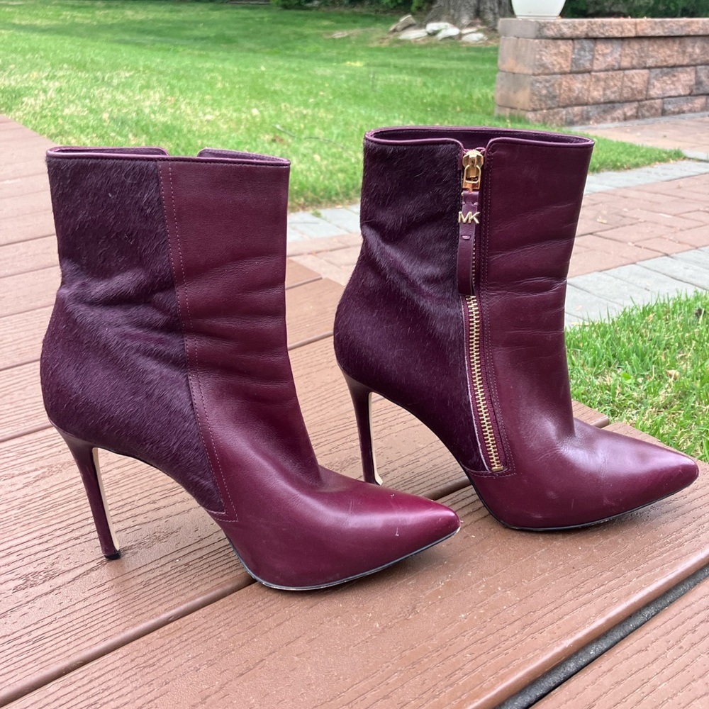 Women's Burgundy Ankle Boots